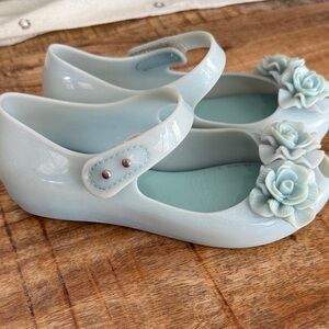 Mini Melissa Soft Ballerina Petals - Soft Aqua
